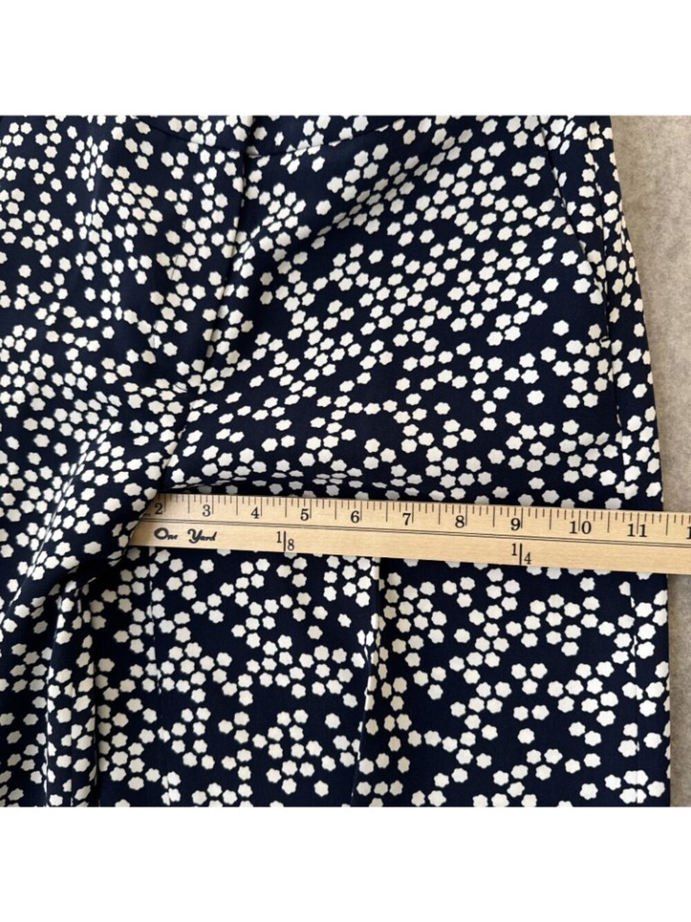 Boden Nancy Culottes Womens 2P Navy Floral High Waist Cropped‎ - Picture 7 of 13